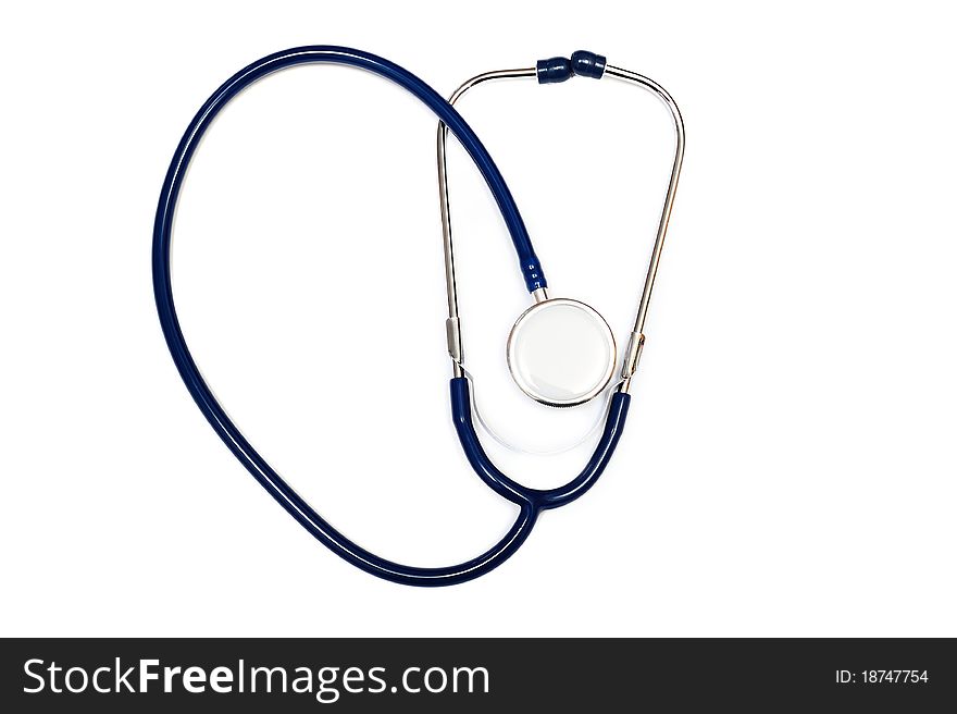 An image of stethoscope on white background