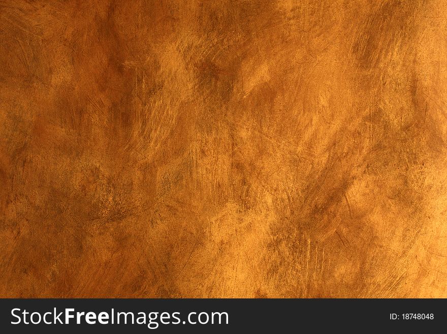 Grunge golden background with stains