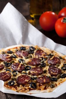 Homemade Pizza Royalty Free Stock Image Homemade Pizza Royalty Free Stock Image