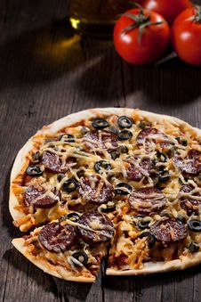 Homemade Pizza Stock Image