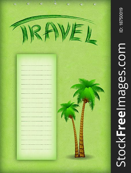 Vacation Background With Palm