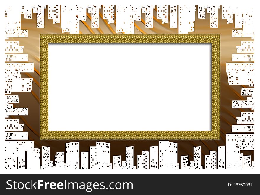 Frame,Copy Space With drawing elements