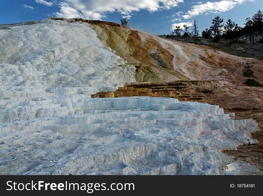 Geological formations in Yellowstone National Park. Geological formations in Yellowstone National Park