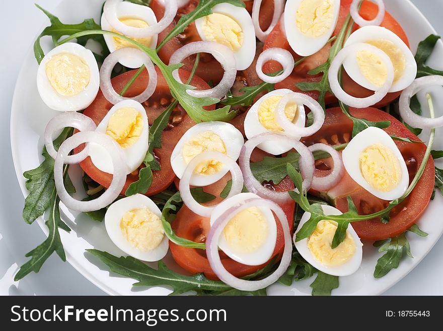 Healthy Salad With Eggs