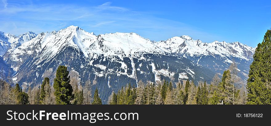 Alps high mountains