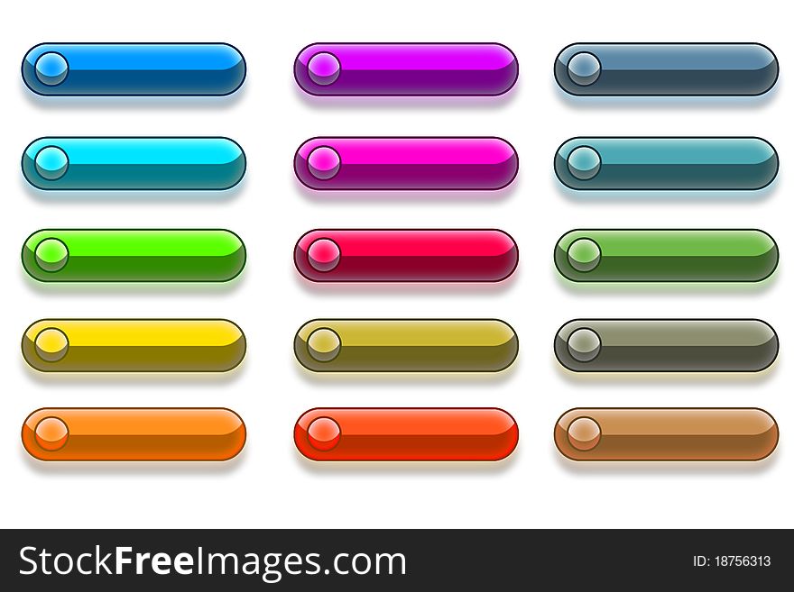 Web Buttons multi colors for websites