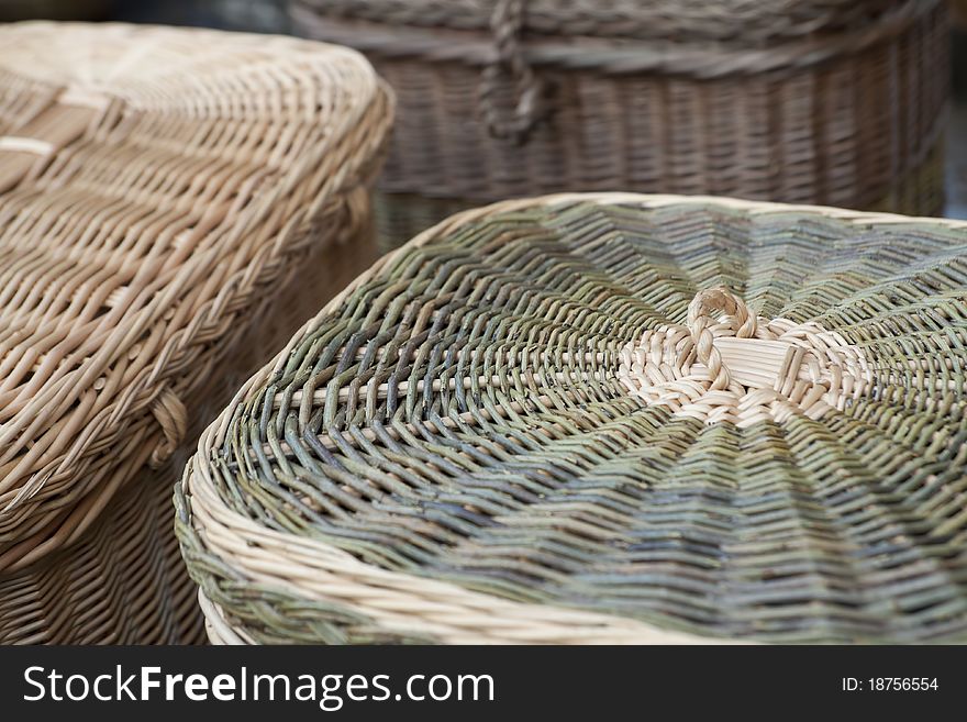 Detail of a weaved basket