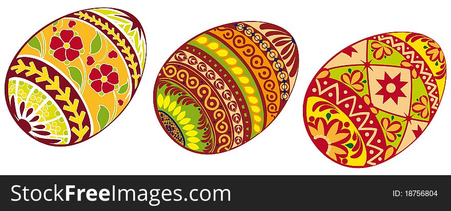 Easter eggs set