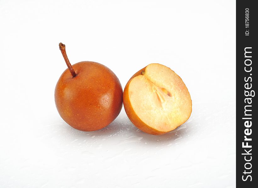 haw berries isolated on the white background