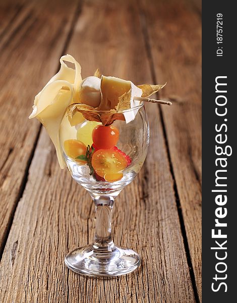 Cheese And Fruit Appetizer