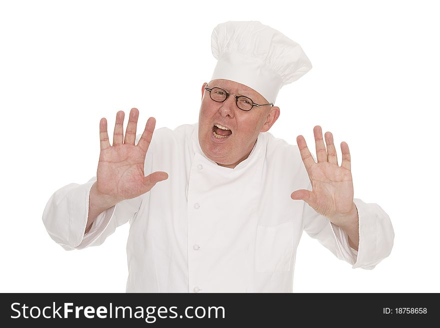 A cook shows nonverbal communication