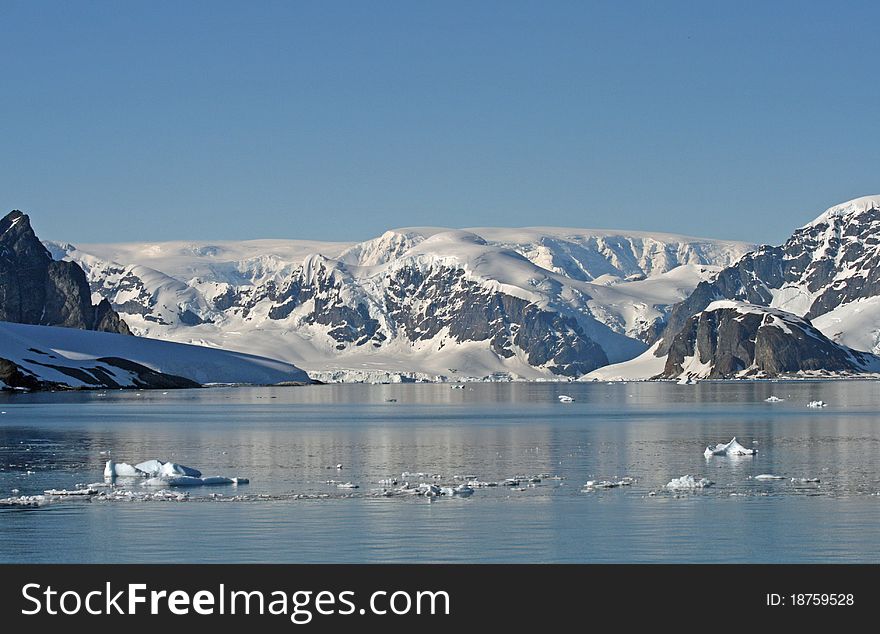 Errera Channel on Antarctica peninsula. Errera Channel on Antarctica peninsula