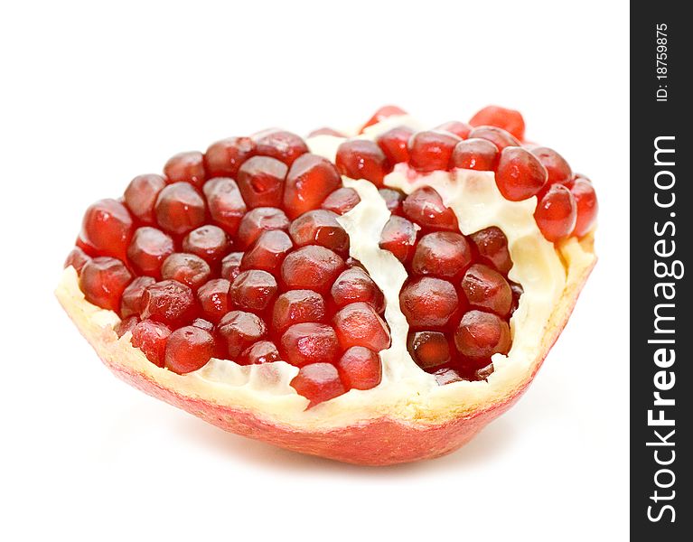 Pomegranate isolated on white background