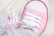 Newborn Babies Trainers Or Sneakers Royalty Free Stock Images Newborn Babies Trainers Or Sneakers Royalty Free Stock Images
