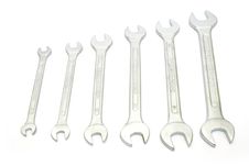 Set Of The Wrench Tools Royalty Free Stock Photography