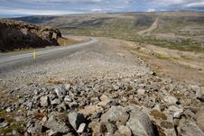 Empty Mountain Route - Vestfjord Iceland Royalty Free Stock Image Empty Mountain Route - Vestfjord Iceland Royalty Free Stock Image
