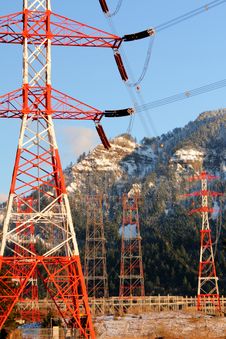 Bonneville Dam Power Line Towers, Pylons Stock Photography Bonneville Dam Power Line Towers, Pylons Stock Photography