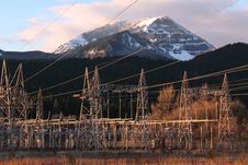 Bonneville Dam Power Line Towers, Pylons Royalty Free Stock Photo Bonneville Dam Power Line Towers, Pylons Royalty Free Stock Photo
