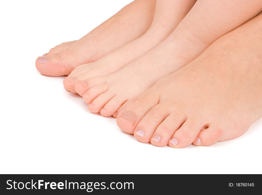 Mother And Daughter Feet Together