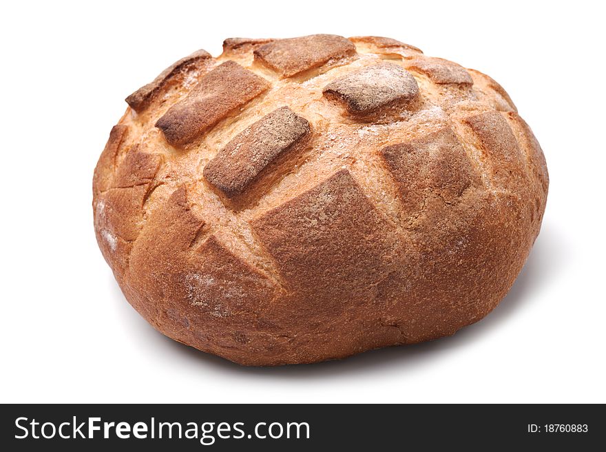 Traditional homemade round bread