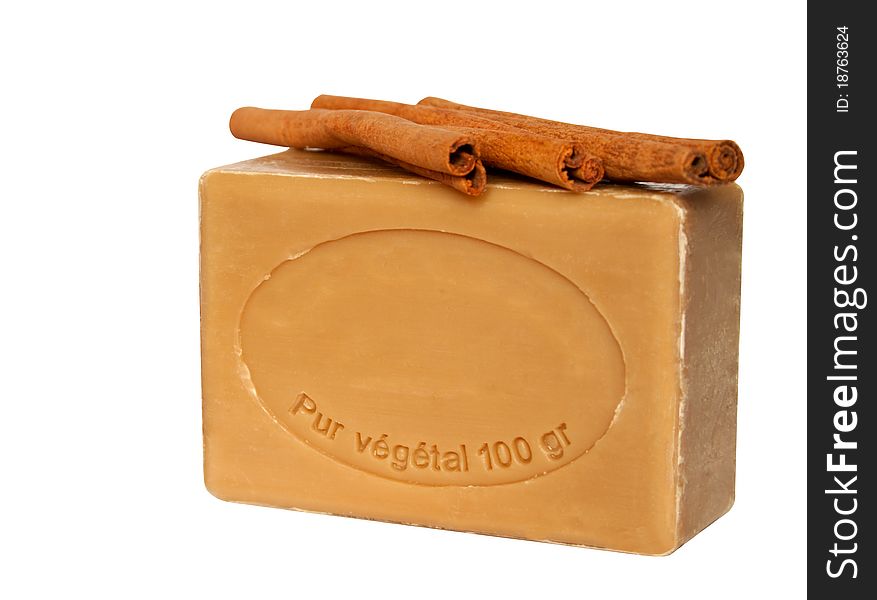 Soap with cinnamon