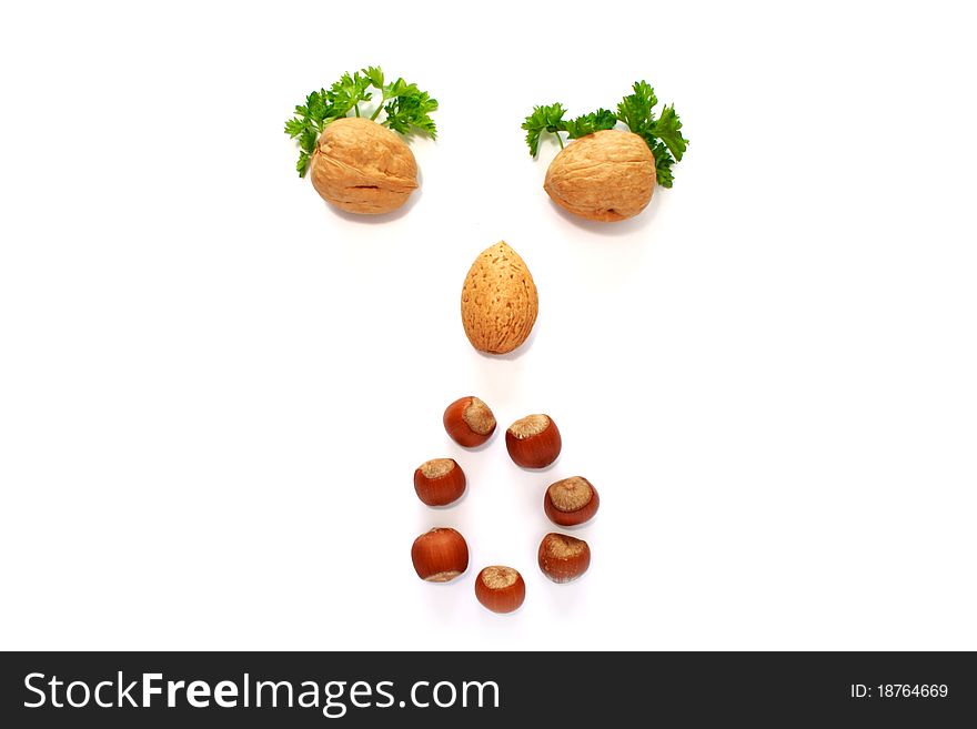 Say O Face Made Whith Help Of Nuts
