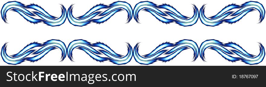 Abstract blue water waves design