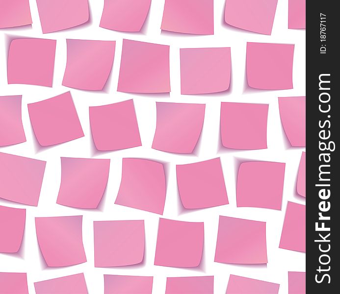 The pink sticky notes pattern
