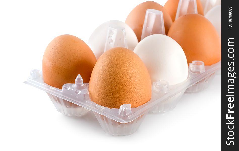 Tray Eggs Isolated