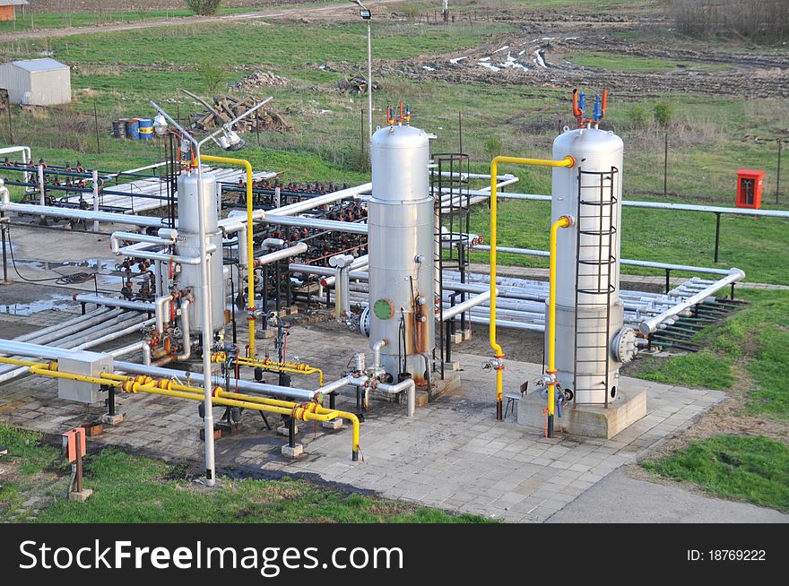 Oil and gas. tanks and pipes. Oil and gas. tanks and pipes