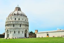 Baptistry Cathedral Of Pisa Royalty Free Stock Image