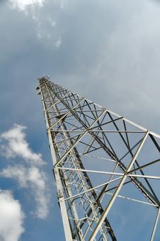 Tower With Antennas Microwave Transmission Royalty Free Stock Photo Tower With Antennas Microwave Transmission Royalty Free Stock Photo