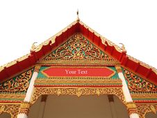 The Roof Gable On Temple For Buddhist In Thailand Stock Photos The Roof Gable On Temple For Buddhist In Thailand Stock Photos