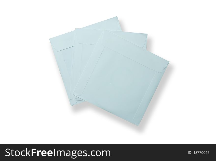 Square envelope. on a white background.