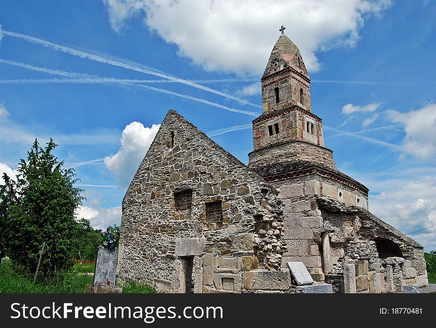 St. Nicolae Stone Church from Densus, Romania. It is the oldest Byzantine-rite church from Romania, soon to be entered in the UNESCO heritage. St. Nicolae Stone Church from Densus, Romania. It is the oldest Byzantine-rite church from Romania, soon to be entered in the UNESCO heritage