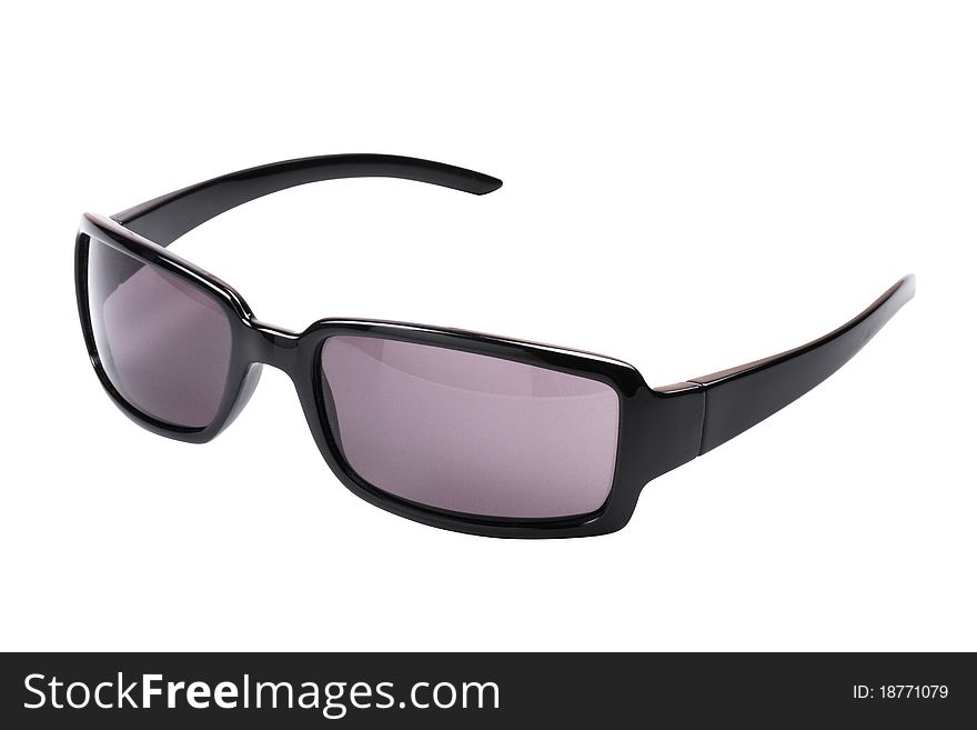 Black Sunglasses Isolated On White