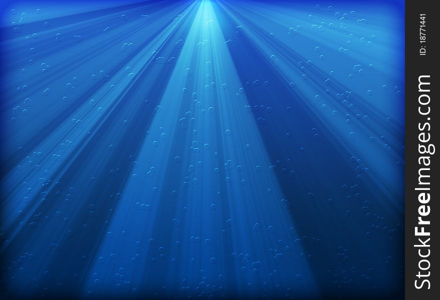 Abstract blue water background