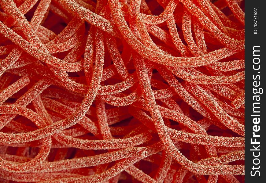 Red Sweet Noodles Background