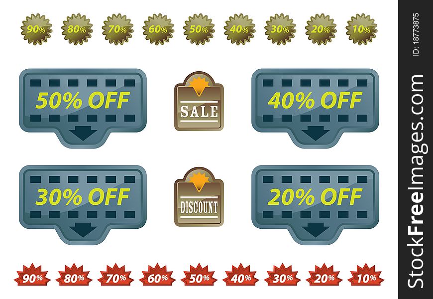 Collection Of Sale Tags