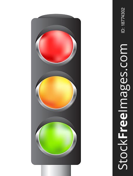 Traffic lights for your design, illustration