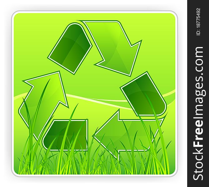 Recycle & grass