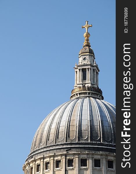 The dome of St Pauls Cathedral in London