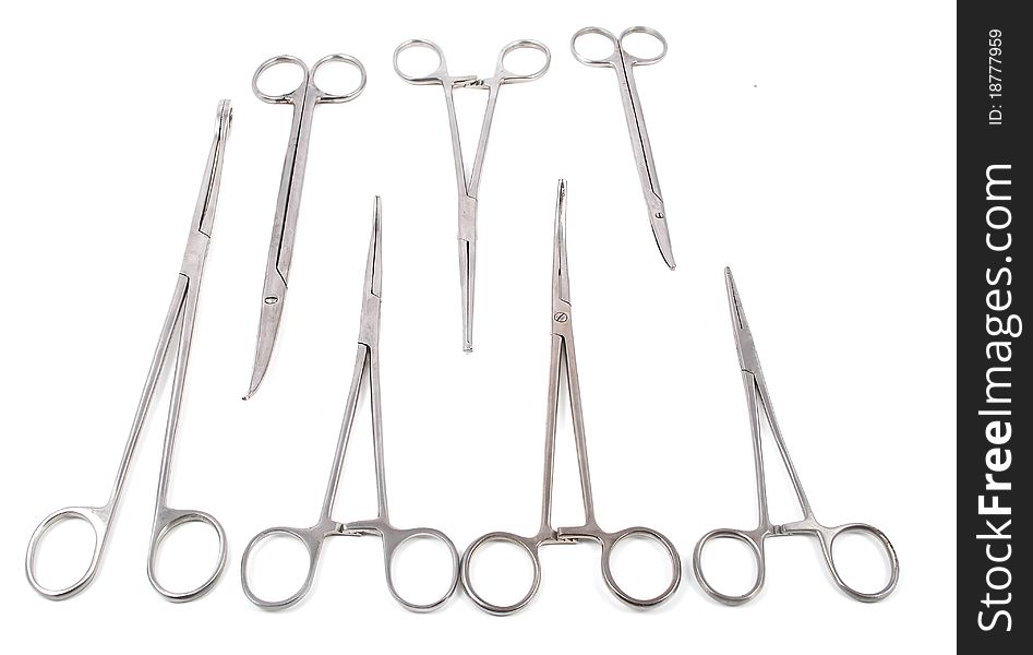 Surgical instrument on a white background