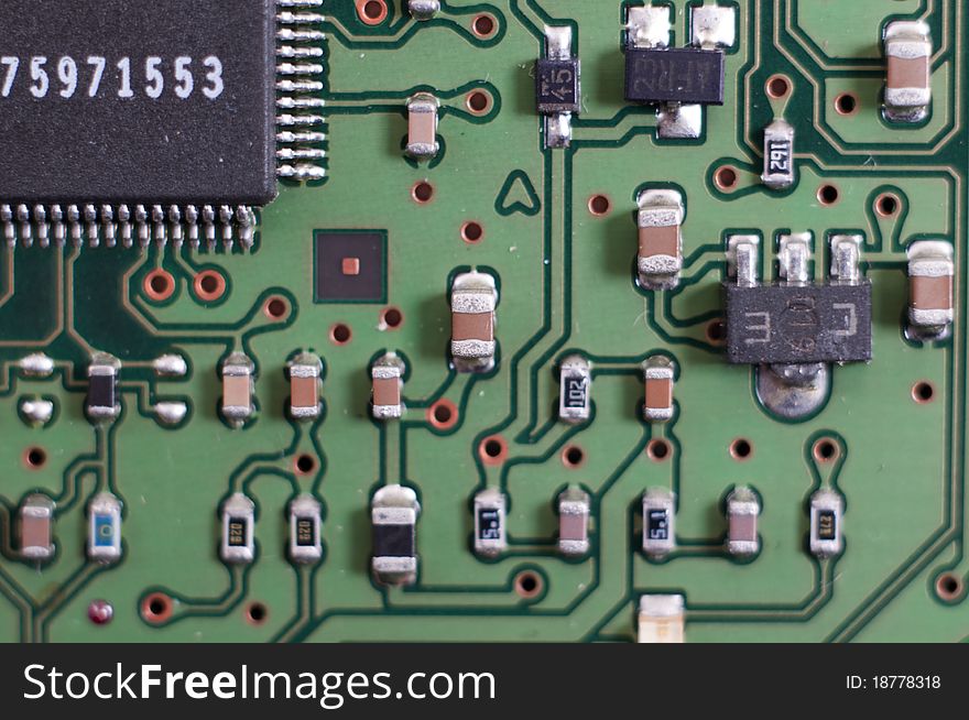 An image of Electronic circuit plate