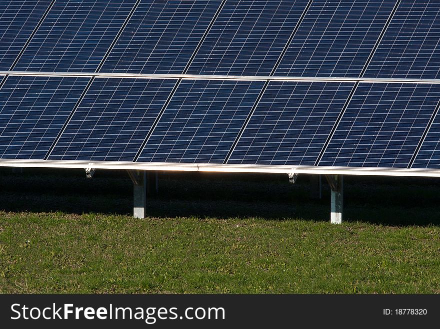 Solar panels to produce alternative energy