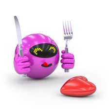 Heart Collection - Push Here Royalty Free Stock Image