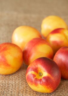 Bunch Of Ripe Nectarine Peaches Royalty Free Stock Image Bunch Of Ripe Nectarine Peaches Royalty Free Stock Image