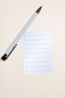 Paper And Pen Royalty Free Stock Photo Paper And Pen Royalty Free Stock Photo