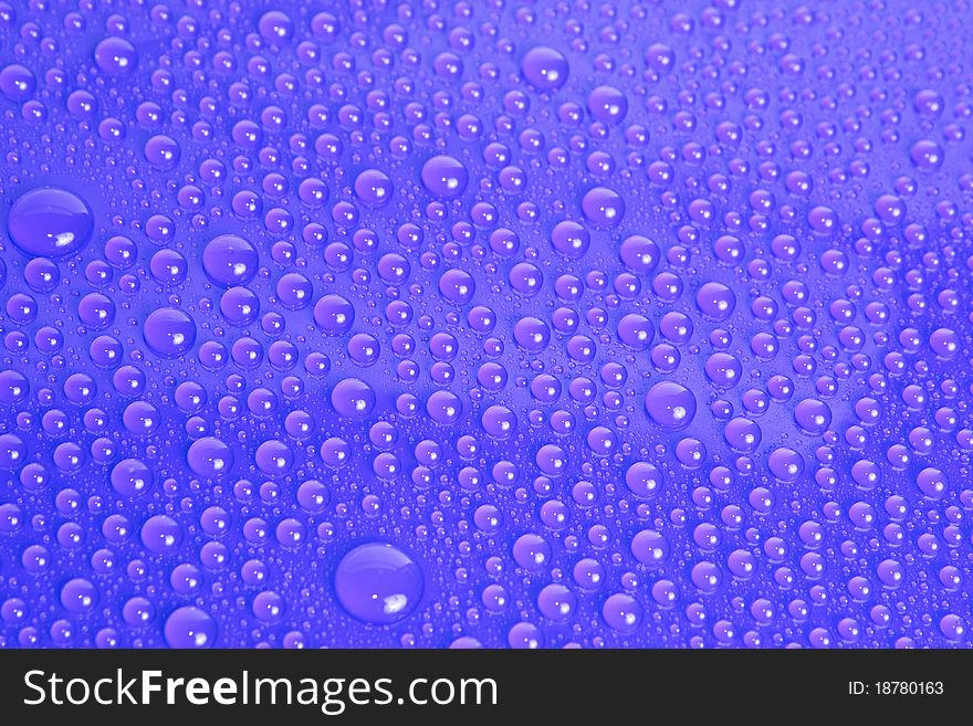 Water Drops Background on glass