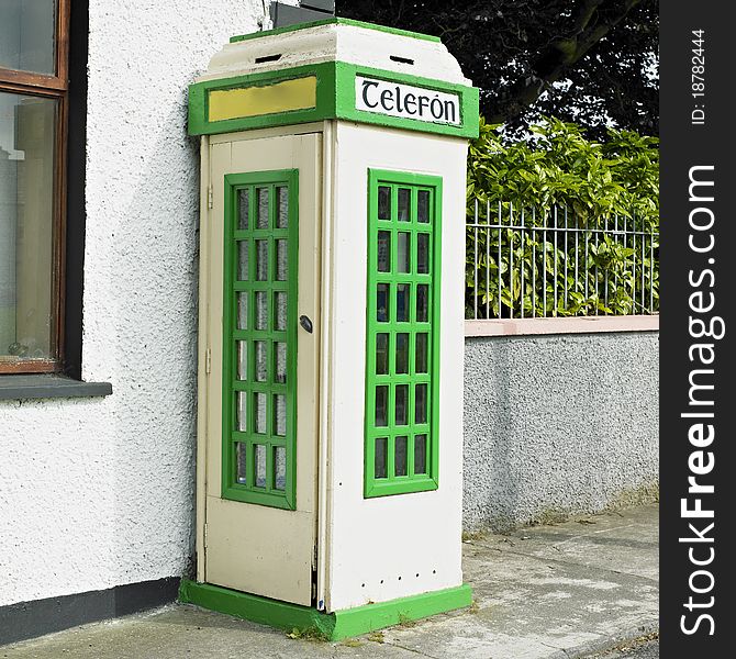 Telephone booth in Malin, County Donegal, Ireland